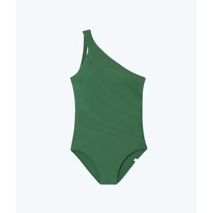 Summersalt The Sidestroke One-Shoulder Swimsuit – Olive Green – Size 18
